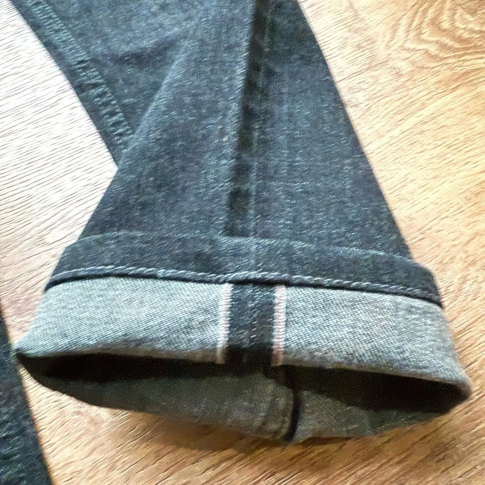 Naked & Famous Denim Slim Straight Black Jeans